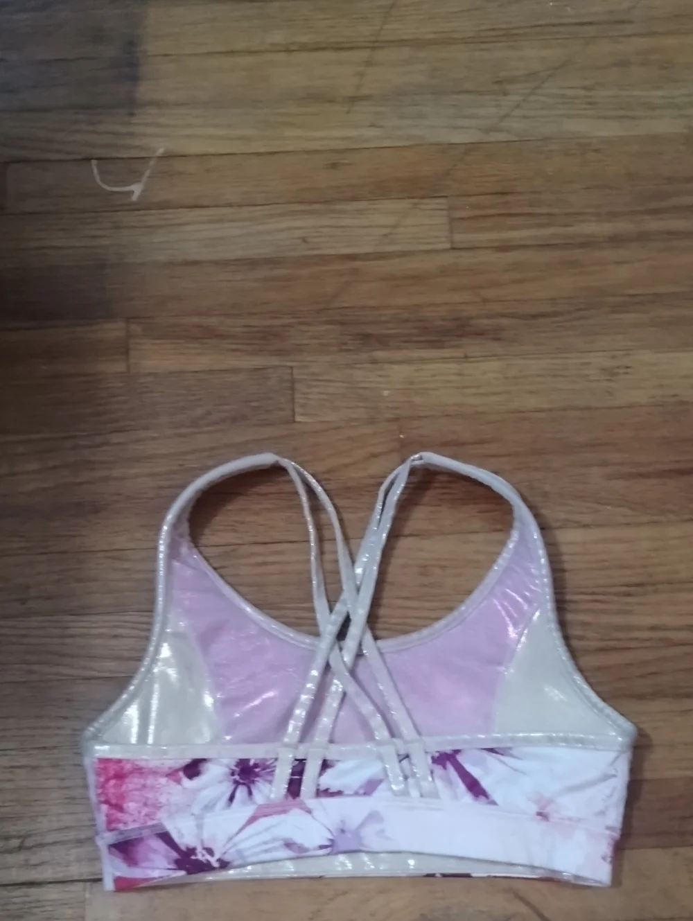 Justice Pink and White Floral Leggings Set